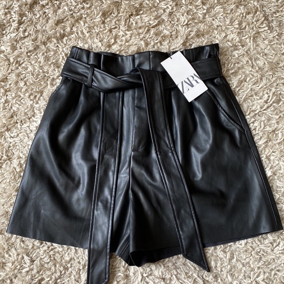 Zara Pants - Zara Leather Shorts
